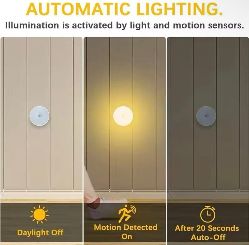 “LED pametna automatska noćna svetla sa senzorom pokreta”💡🔦🕯️🏷️