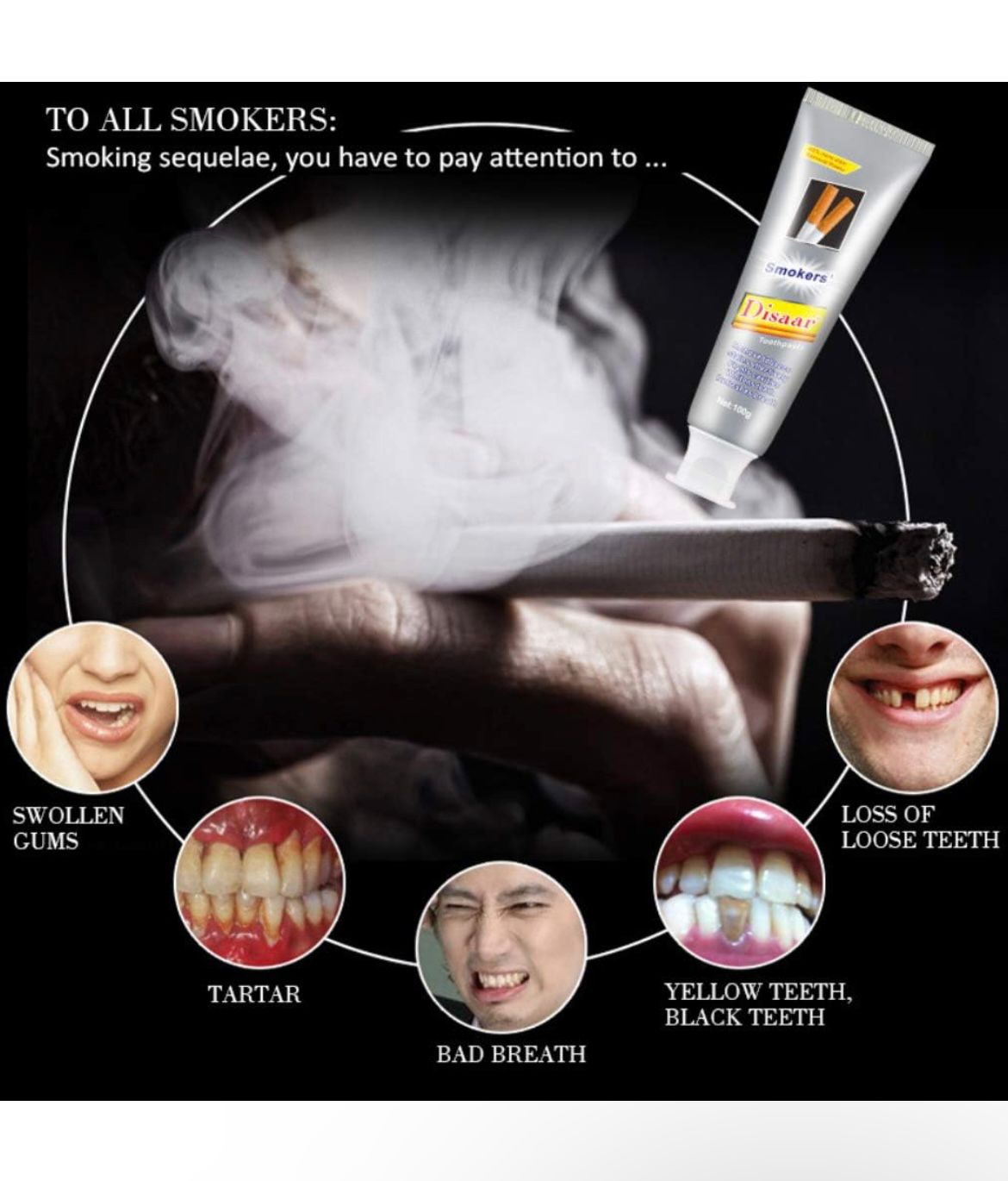 "Disaar" pasta za zube za pušače 🚬❌🦷🪥    1+1 gratis